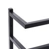 vidaXL Handtuchst&auml;nder Schwarz 24x12x48 cm Stahl