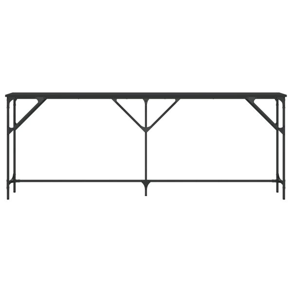 vidaXL Konsolentisch Schwarz 200x29x75 cm Holzwerkstoff