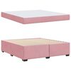 vidaXL Bettrahmen mit Matratze Rosa 180 x 200 cm Stoff