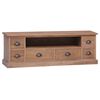 vidaXL TV-Schrank 120&times;30&times;40 cm Massivholz Teak