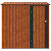 vidaXL Gartenh&uuml;tten Braun 203,5 x 73 x 200 cm Metall