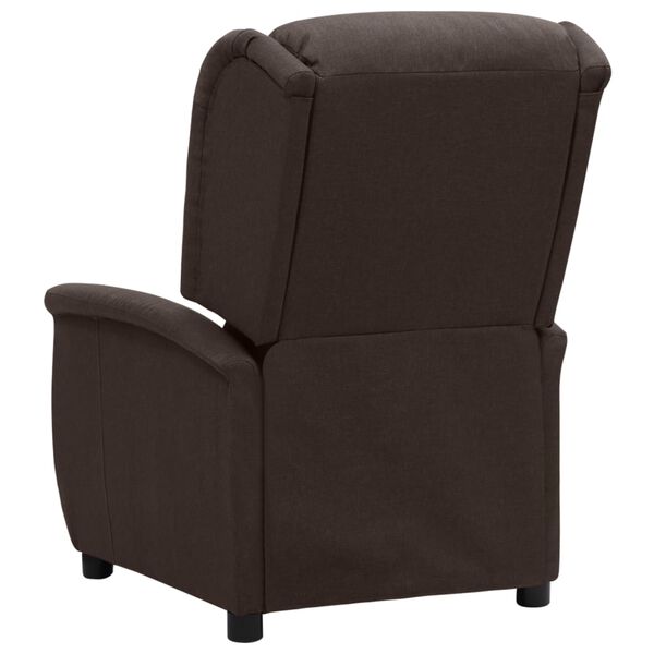 vidaXL Relaxsessel Dunkelbraun Stoff