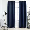 vidaXL Verdunkelungsvorh&auml;nge mit Haken 2 Stk. Blau 140x175cm