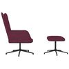vidaXL Relaxsessel mit Hocker Lila Stoff