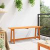 vidaXL Bank Outdoor Braun 119 x 47 x 35 cm Massives Kiefernholz
