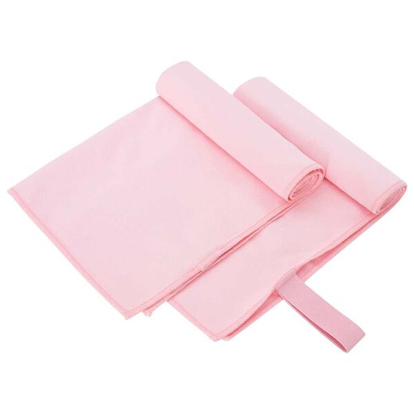 vidaXL Sporthandt&uuml;cher 2 pcs Rosa 50 x 30 cm Polyester und Polyamid