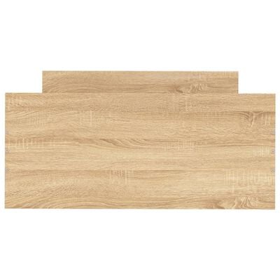 vidaXL Bettgestell Sonoma-Eiche 100x200 cm Holzwerkstoff