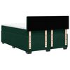 vidaXL Boxspringbett mit Matratze Dunkelgr&uuml;n 140x200 cm Samt