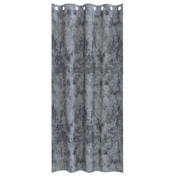 vidaXL Samtvorh&auml;nge mit Vorh&auml;ngen 2 pcs Silber Grau 245 x 140 cm Samt