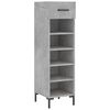 vidaXL Schuhschrank Betongrau 30x35x105 cm Holzwerkstoff