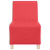 vidaXL Modulares Armfreies Sofa 2 pcs Rot 55 x 74 x 82 cm Kunstleder
