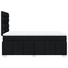 vidaXL Boxspringbett mit Matratze Schwarz 120x190 cm Stoff
