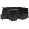 vidaXL Garten-Sofa-Set 9 stk. 8-Sitzanzahl Schwarz