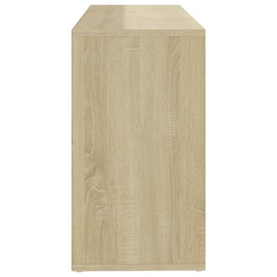 vidaXL Schuhbank Weiß und Sonoma-Eiche 103x30x54,5 cm Holzwerkstoff