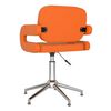 vidaXL Esszimmerst&uuml;hle 2 Stk. Drehbar Orange Kunstleder