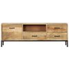 vidaXL TV-Schrank 130x30x45 cm Massivholz Mango