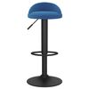 vidaXL Barhocker Blau Samt