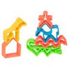d&euml;na Silikon-Spielzeug-Set Tiere Neon 4 Stk.