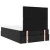 vidaXL Ottoman-Bett mit Matratze Schwarz 120x200 cm Kunstleder