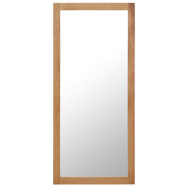 vidaXL Spiegel 50x140 cm Eiche Massivholz