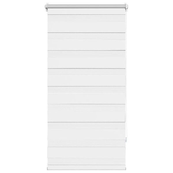 vidaXL Zebra-Rollo 80,9 x 150 cm, Stoffbreite 76,7 cm, Wei&szlig;