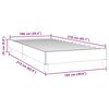 vidaXL Bettgestell ohne Matratze Hellgrau 100x210 cm Samt
