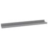 vidaXL Wandregale 4 Stk. Grau 60x9x3 cm