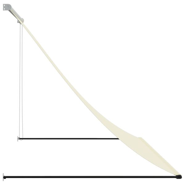 vidaXL Markise Einziehbar Creme 200x150 cm Stoff und Stahl