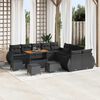 vidaXL Garten-Sofa-Set 14 pcs Schwarz Poly-Rattan