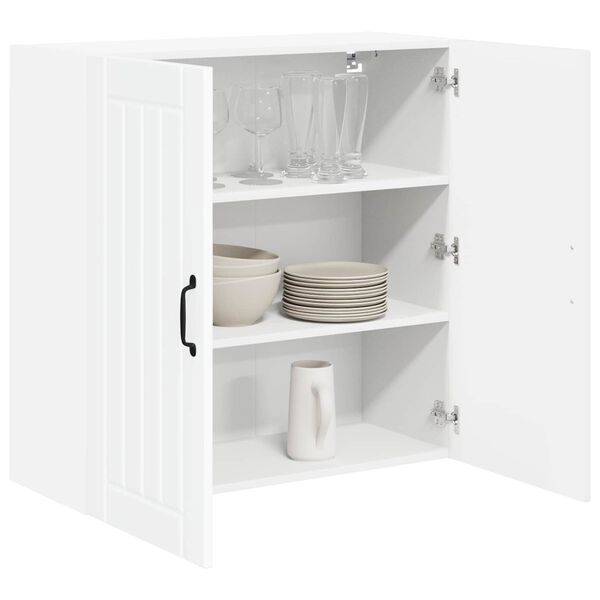 vidaXL K&uuml;chenschrank Lucca Hochglanz Wei&szlig; 80 x 31 x 80 cm
