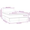 vidaXL Boxspringbett mit Matratze & LED Schwarz 120x190 cm Samt
