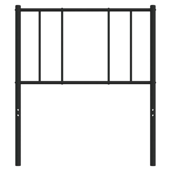 vidaXL Kopfteil Metall Schwarz 80 cm
