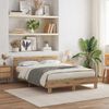 vidaXL Bettgestell Artisan-Eiche 150 x 200 cm Holzwerkstoff