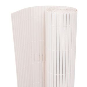 vidaXL Gartenzaun Wei&szlig; 150 x 300 cm PVC