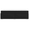 vidaXL Bettrahmen mit Matratze Schwarz 100 x 200 cm Stoff