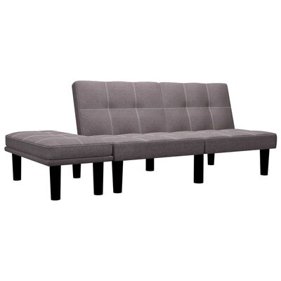 vidaXL 2-Sitzer-Sofa Taupe Stoff
