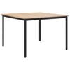 vidaXL Esstisch Natur 110 x 110 x 75 cm Massives Kiefernholz