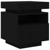vidaXL Nachttisch Schwarz Eichen-Optik 40 x 39 x 48,5 cm Holzwerkstoff