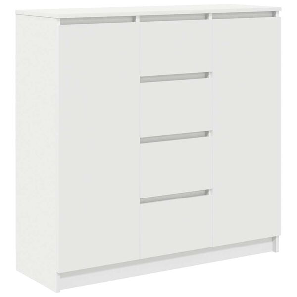 vidaXL Sideboard mit Schubladen Wei&szlig; 100,5x35x98,5 cm Holzwerkstoff
