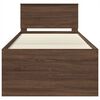 vidaXL Tagesbett Braun Eiche und Schwarz 90 x 200 cm Holzwerkstoff