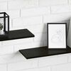 vidaXL Regalbrett 4 pcs Schwarz 100 x 20 x 1.5 cm Holzwerkstoff