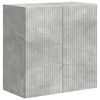 vidaXL TV-Wandregal-Set Wandmontiert 6 pcs Beton Grau