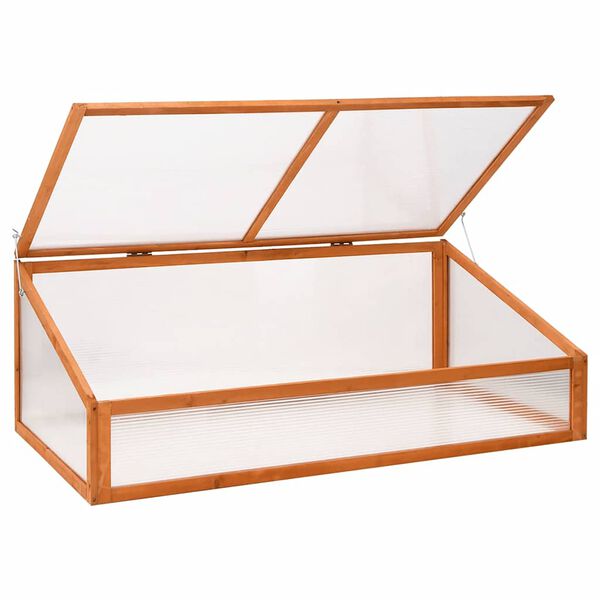 vidaXL Gew&auml;chshaus Orange 110x56x39 cm Tannenholz