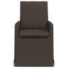 vidaXL Esszimmerst&uuml;hle 2 pcs Dunkelgrau 57 x 67 x 98 cm Leinen