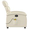 vidaXL Massagesessel Creme Kunstleder