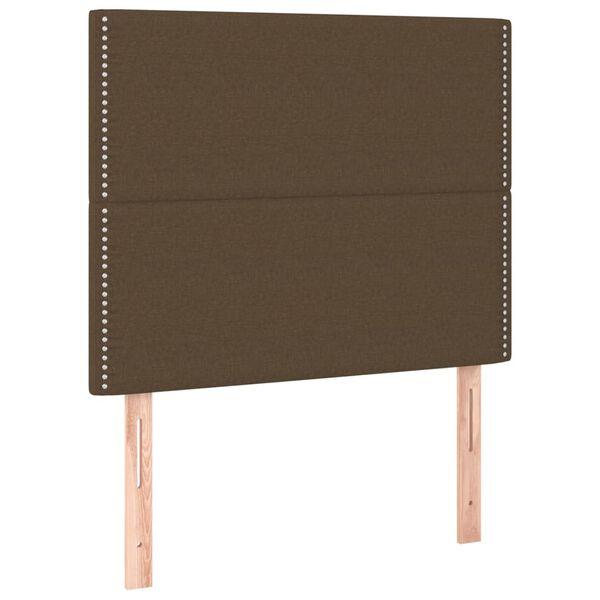 vidaXL Kopfteil Dunkelbraun 80x5x118/128 cm Stoff