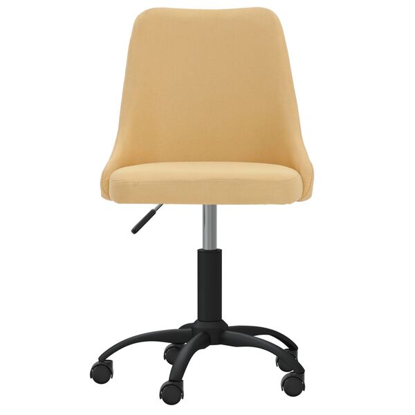 vidaXL Esszimmerst&uuml;hle 6 Stk. Drehbar Gelb Stoff