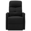 vidaXL Massagesessel mit Aufstehhilfe Schwarz Stoff