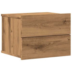vidaXL Wand-Nachttisch Artisan-Eiche 40x32x30 cm
