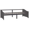 vidaXL Tagesbett 3-Sitzer Dunkelgrau Massivholz Kiefer 90x200 cm